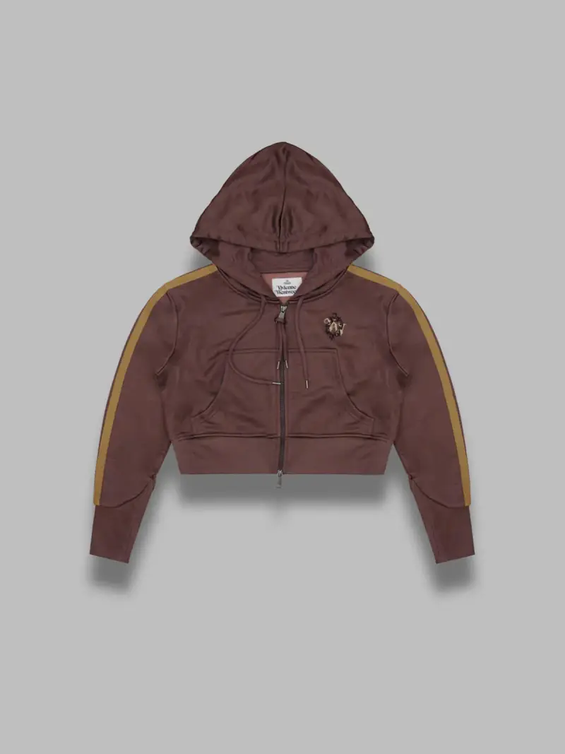 Felpa striped leo marrone