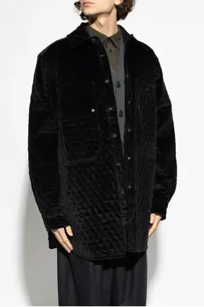 Vivienne Westwood Giacca in velluto nero con logo