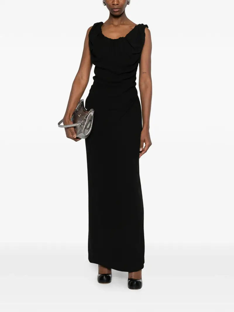 maxi dress NERO miniatura 2