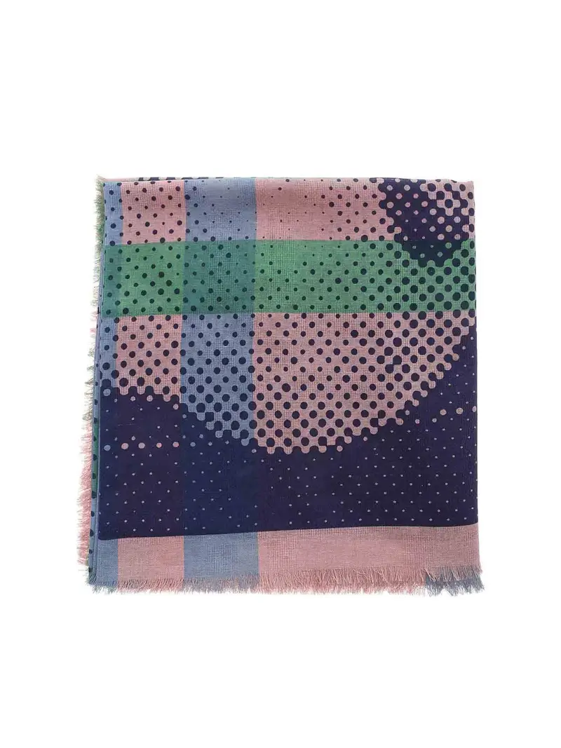 Sciarpa rosa con logo Multicolore