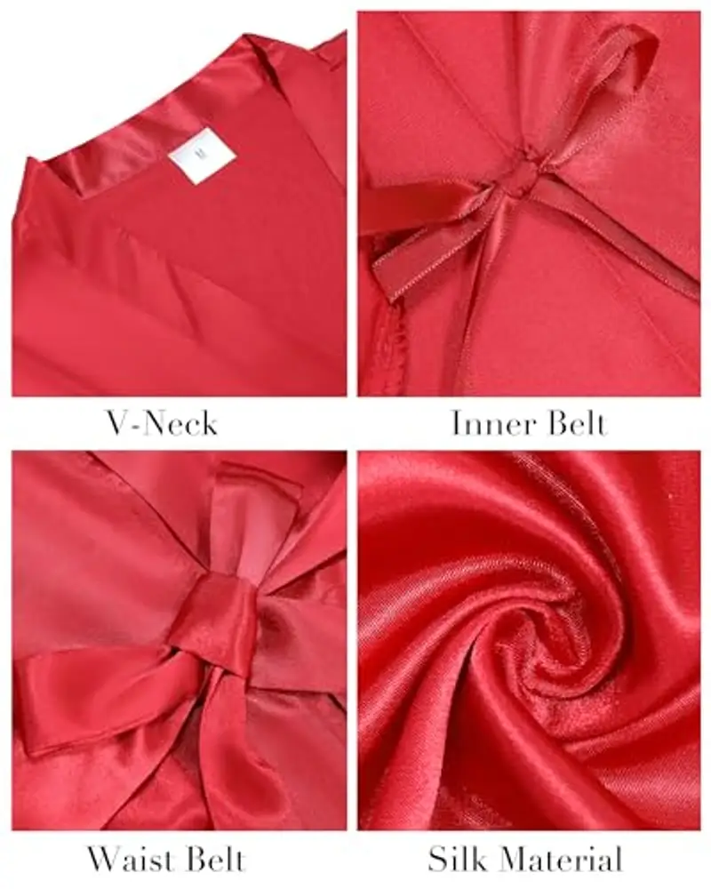 Vlazom Vestaglie Donna Rosso 2432607 miniatura 3