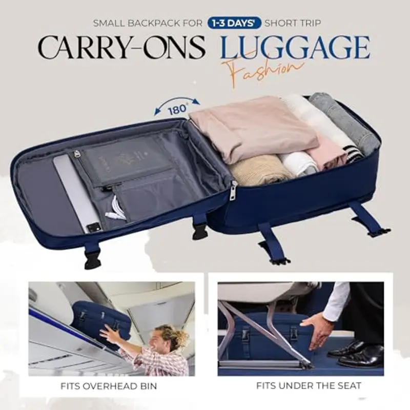 VMIKIV Zaino da viaggio Uomo Blu 1600084 miniatura 3