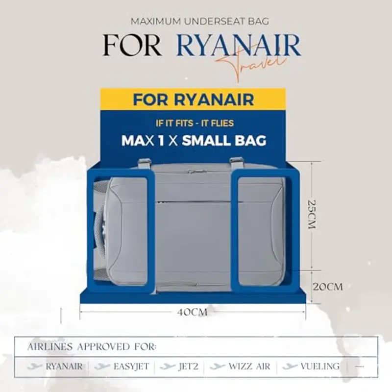 VMIKIV Zaino da viaggio Uomo Grigio 1600079 miniatura 3