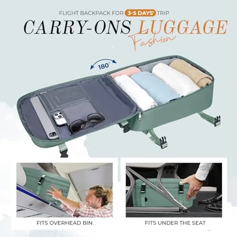 VMIKIV Zaino da viaggio Uomo Verde 1918218 miniatura 3