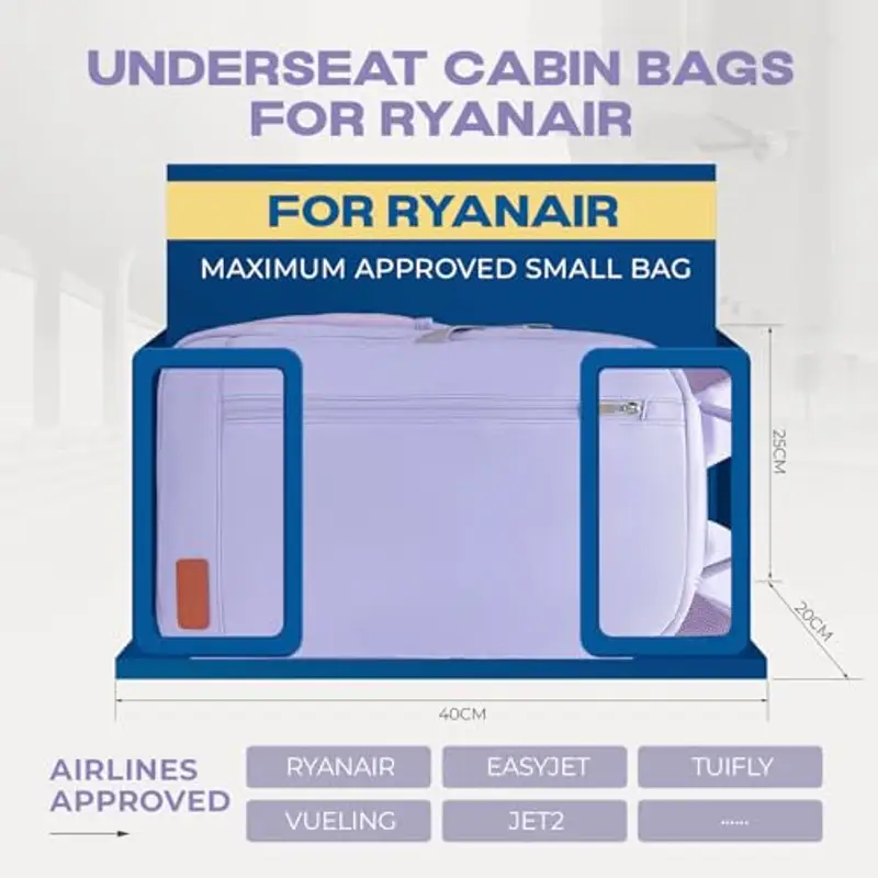 VMIKIV Zaino da viaggio Uomo Viola 1919821 miniatura 2