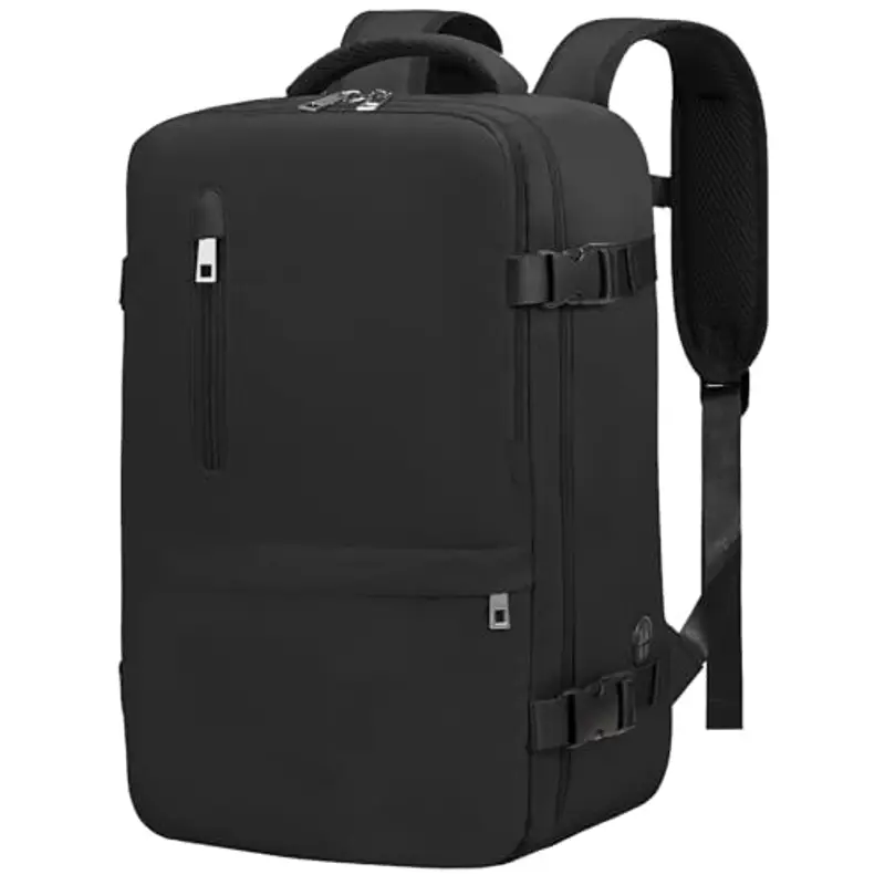 VMIKIV Zaino da viaggio Uomo Nero 786329