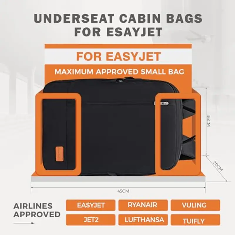 VMIKIV Zaino da viaggio Uomo Nero 1549226 miniatura 2