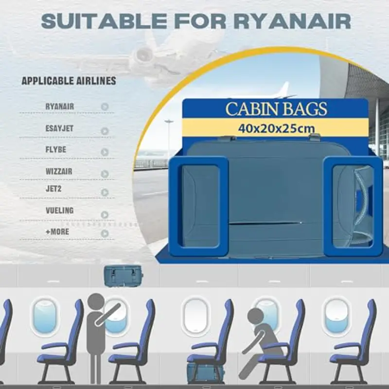 VMIKIV Zaino da viaggio Uomo Blu 1918703 miniatura 2