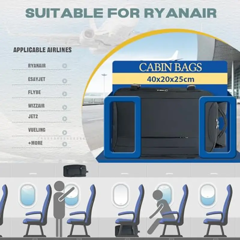 VMIKIV Zaino da viaggio Uomo Grigio 1918705 miniatura 2