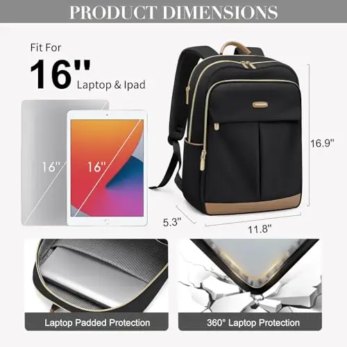 VNINE Zaino da viaggio Donna Beige 2806232 miniatura 3