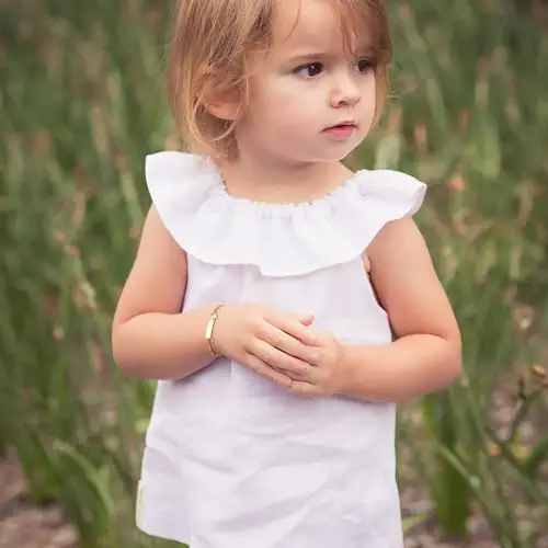 Vnox Bracciale Personalizzato per Bambini Regalo Battesimo: Bracciale Bambini Placcato Oro 18 Carati con Nome Regali miniatura 3