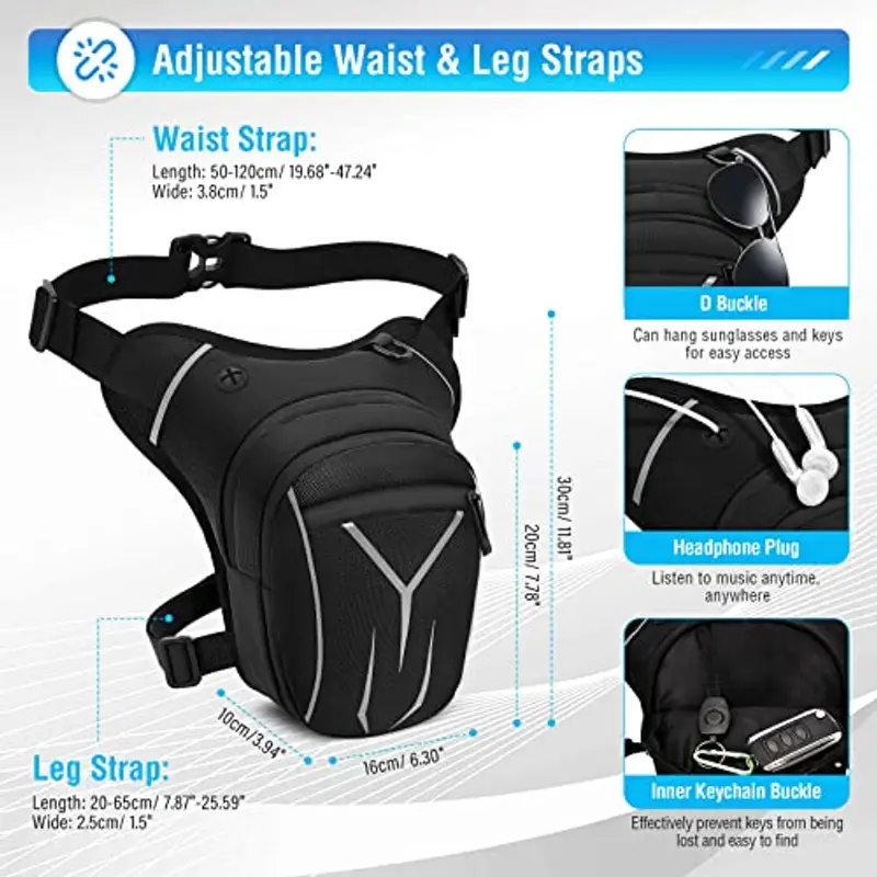 VOBUKE Marsupio Uomo Nero 1300874 miniatura 2