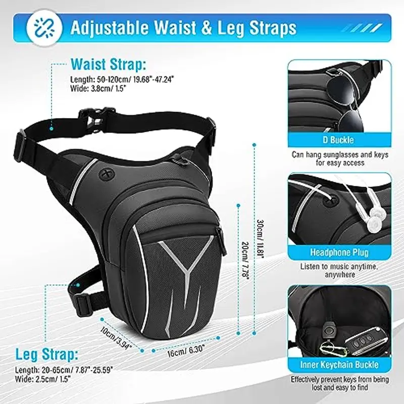 VOBUKE Marsupio Uomo Grigio 1599262 miniatura 2