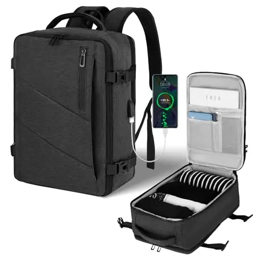 VOESLD Zaino da viaggio Uomo Grigio 2713454