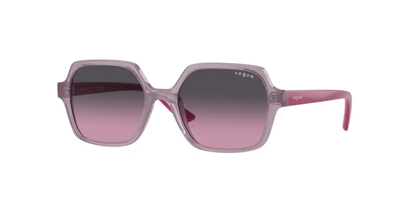 VOGUE EYEWEAR Bambino VJ2006  278090 Occhiali da sole Iniettato Rosa Grigio Squadrata Normale Sfumato