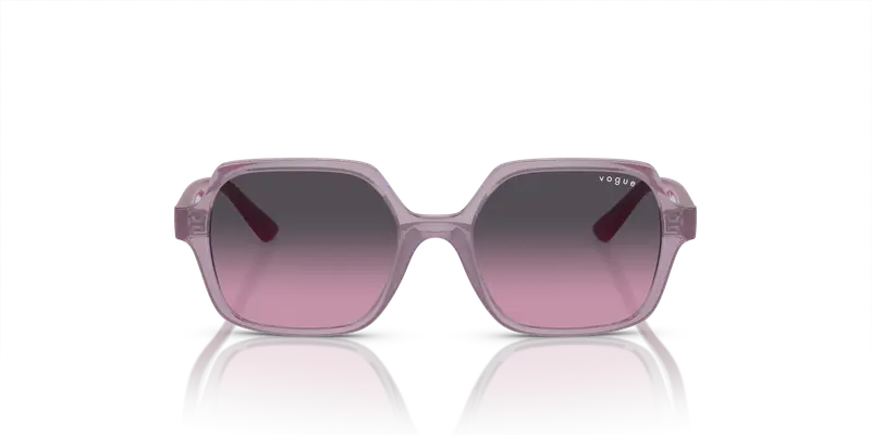 VOGUE EYEWEAR Bambino VJ2006 278090 Occhiali da sole Iniettato Rosa Grigio Squadrata Normale Sfumato miniatura 2