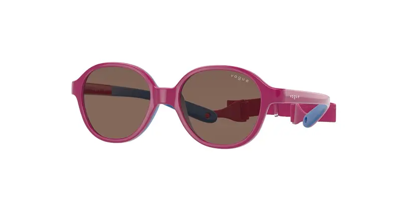 VOGUE EYEWEAR Bambino VJ2012  256873 Occhiali da sole Iniettato Rosa Marrone Pillow Normale
