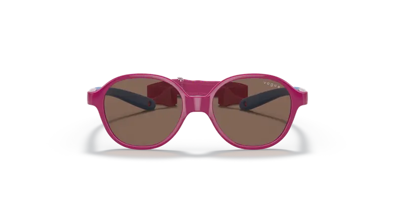 VOGUE EYEWEAR Bambino VJ2012 256873 Occhiali da sole Iniettato Rosa Marrone Pillow Normale miniatura 2