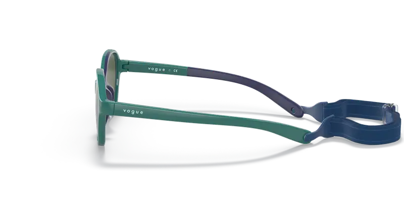 VOGUE EYEWEAR Bambino VJ2012 297571 Occhiali da sole Iniettato Verde Verde Pillow Normale miniatura 3
