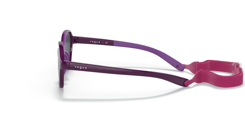 VOGUE EYEWEAR Bambino VJ2012 297687 Occhiali da sole Iniettato Viola Grigio Pillow Normale miniatura 3