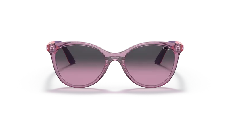 VOGUE EYEWEAR Bambino VJ2013 276190 Occhiali da sole Iniettato Viola Grigio Farfalla Normale Sfumato miniatura 2