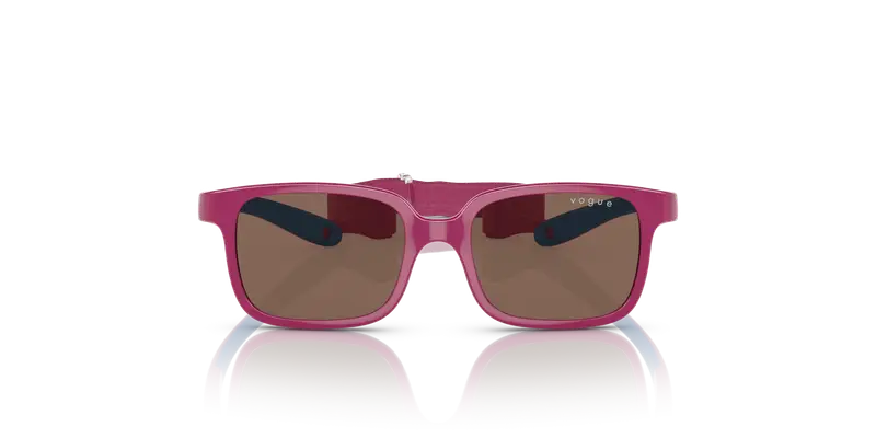 VOGUE EYEWEAR Bambino VJ2017 256813 Occhiali da sole Iniettato Rosa Marrone Pillow Normale miniatura 2