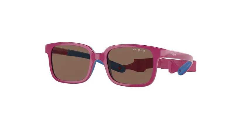 VOGUE EYEWEAR Bambino VJ2017 256813 Occhiali da sole Iniettato Rosa Marrone Pillow Normale