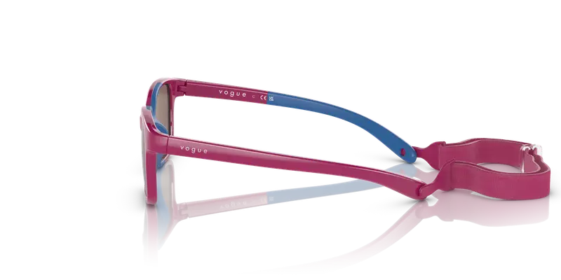 VOGUE EYEWEAR Bambino VJ2017 256813 Occhiali da sole Iniettato Rosa Marrone Pillow Normale miniatura 3
