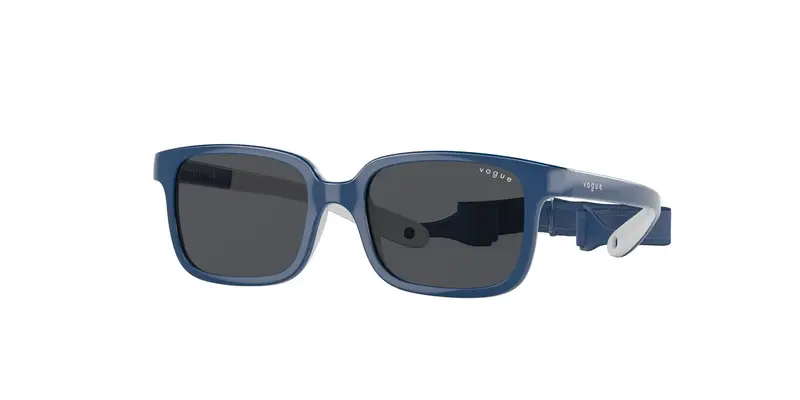 VOGUE EYEWEAR Bambino VJ2017  297487 Occhiali da sole Iniettato Blu Grigio Pillow Normale