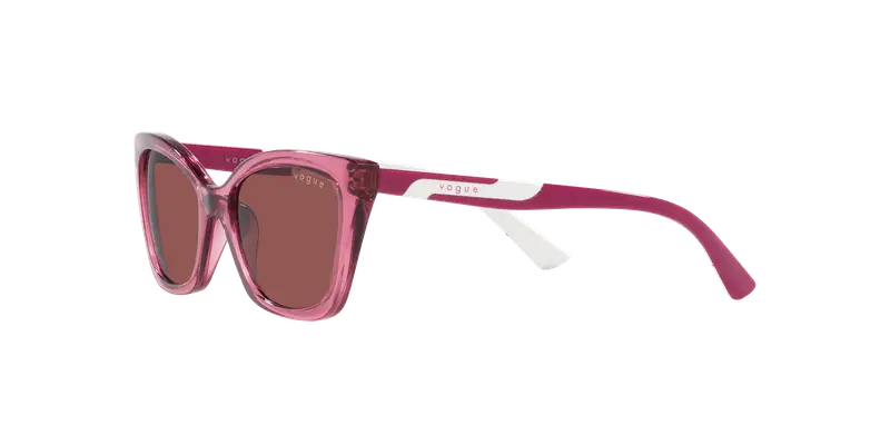 VOGUE EYEWEAR Bambino VJ2020 306569 Occhiali da sole Iniettato Viola Viola Cat Eye Normale miniatura 3