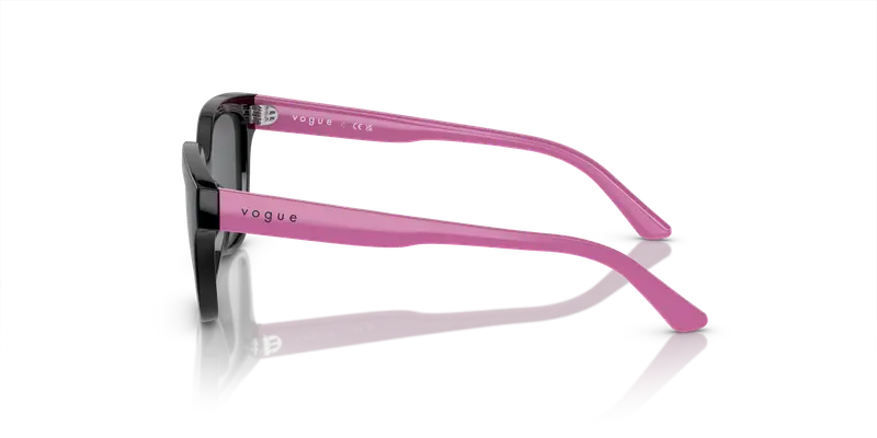 VOGUE EYEWEAR Bambino VJ2021 W44/87 Occhiali da sole Nylon Nero Grigio Geometrica Normale miniatura 3