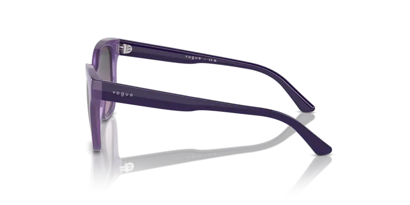 VOGUE EYEWEAR Bambino VJ2023 31274Q Occhiali da sole Nylon Viola Grigio Farfalla Normale Sfumato miniatura 3