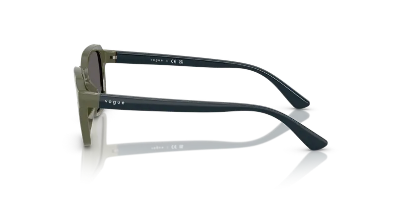 VOGUE EYEWEAR Bambino VJ2025 318587 Occhiali da sole Nylon Verde Grigio Geometrica Normale miniatura 3