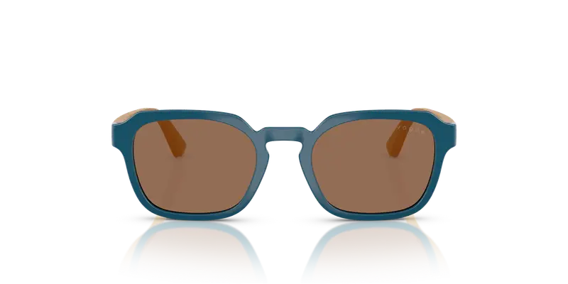 VOGUE EYEWEAR Bambino VJ2025 319073 Occhiali da sole Nylon Blu Marrone Geometrica Normale miniatura 2