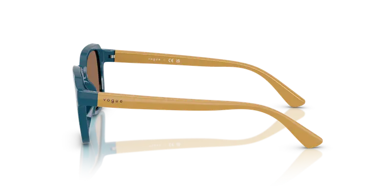 VOGUE EYEWEAR Bambino VJ2025 319073 Occhiali da sole Nylon Blu Marrone Geometrica Normale miniatura 3