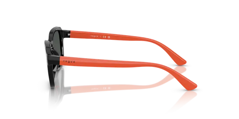 VOGUE EYEWEAR Bambino VJ2025 W44/87 Occhiali da sole Nylon Nero Grigio Geometrica Normale miniatura 3