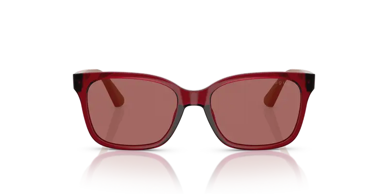VOGUE EYEWEAR Bambino VJ2027 306669 Occhiali da sole Nylon Rosso Viola Squadrata Normale miniatura 2