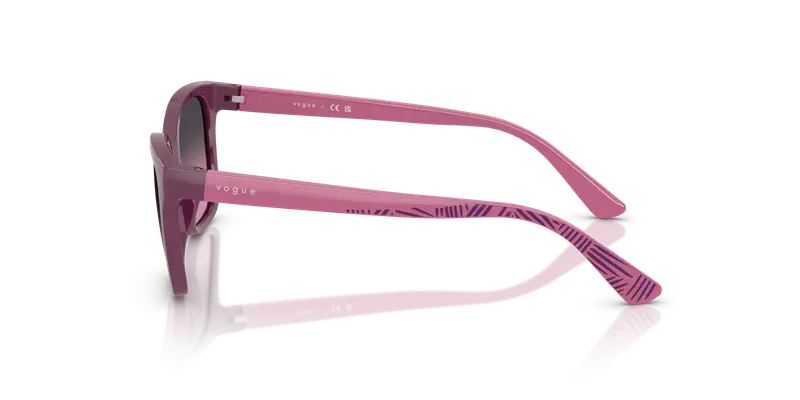 VOGUE EYEWEAR Bambino VJ2027 32134Q Occhiali da sole Nylon Viola Grigio Squadrata Normale Sfumato miniatura 3