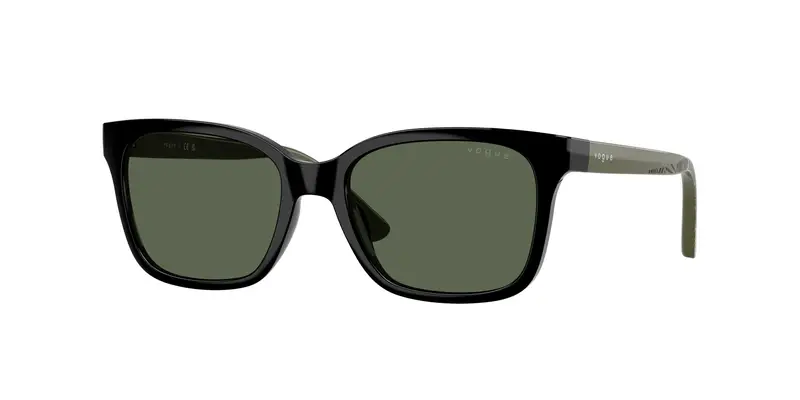 VOGUE EYEWEAR Bambino VJ2027  W44/71 Occhiali da sole Nylon Nero Verde Squadrata Normale
