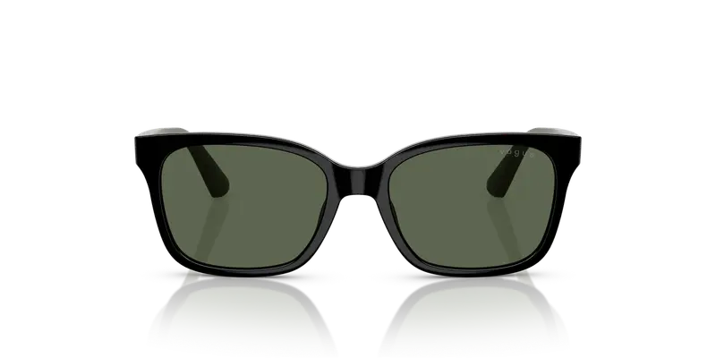 VOGUE EYEWEAR Bambino VJ2027 W44/71 Occhiali da sole Nylon Nero Verde Squadrata Normale miniatura 2