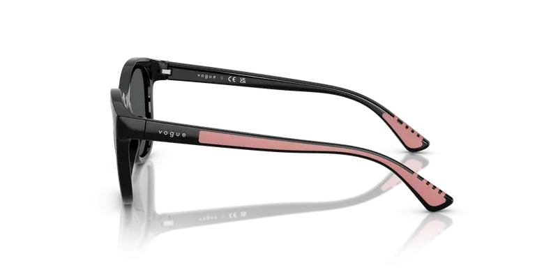 VOGUE EYEWEAR Bambino VJ2028 W44/87 Occhiali da sole Nylon Nero Grigio Pantos Normale miniatura 3