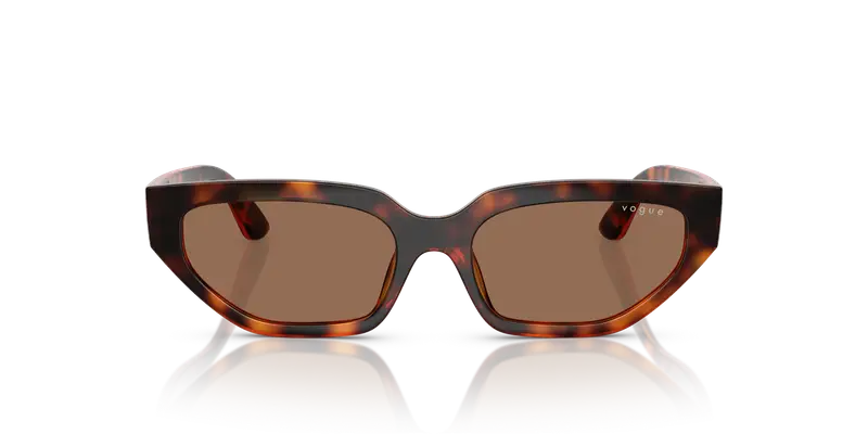 VOGUE EYEWEAR Bambino VJ2029 W65673 Occhiali da sole Nylon Marrone Marrone Geometrica Normale miniatura 2