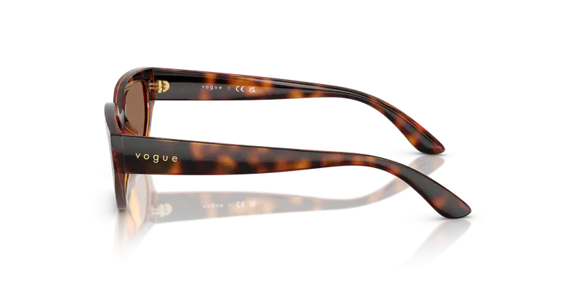 VOGUE EYEWEAR Bambino VJ2029 W65673 Occhiali da sole Nylon Marrone Marrone Geometrica Normale miniatura 3