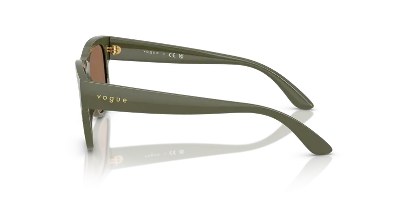 VOGUE EYEWEAR Bambino VJ2030 318573 Occhiali da sole Nylon Verde Marrone Pillow Normale miniatura 3