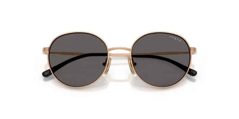 Bambino VOGUE EYEWEAR VJ1002 515287 Occhiali da sole Metallo Oro Grigio Rotonda Normale miniatura 2