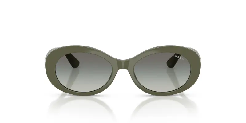 Bambino VOGUE EYEWEAR VJ2032 326411 Occhiali da sole Nylon Verde Grigio Rotonda Normale Sfumato miniatura 3