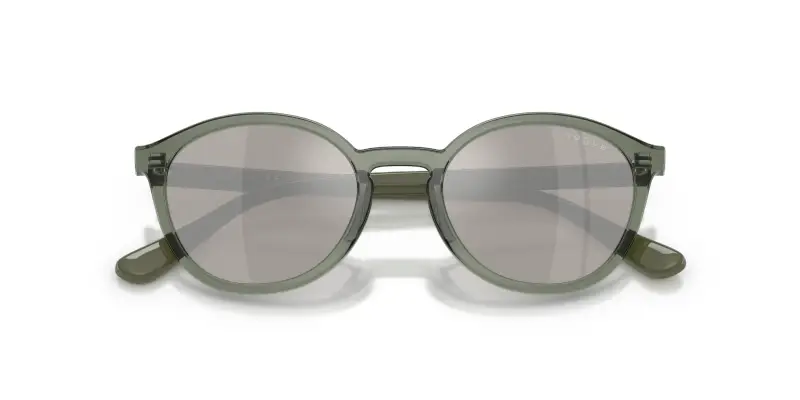 Bambino VOGUE EYEWEAR VJ2033 30866G Occhiali da sole Nylon Verde Grigio Pantos Specchiate miniatura 2