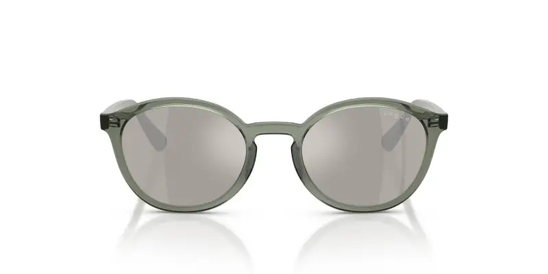 Bambino VOGUE EYEWEAR VJ2033 30866G Occhiali da sole Nylon Verde Grigio Pantos Specchiate miniatura 3