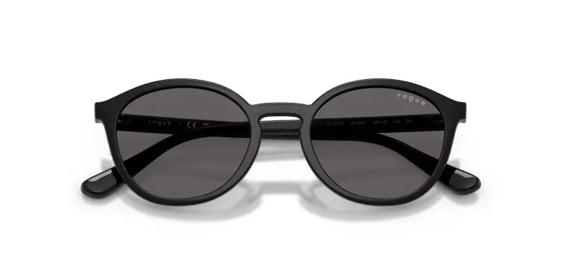 Bambino VOGUE EYEWEAR VJ2033 W44/87 Occhiali da sole Nylon Nero Grigio Pantos Normale miniatura 2