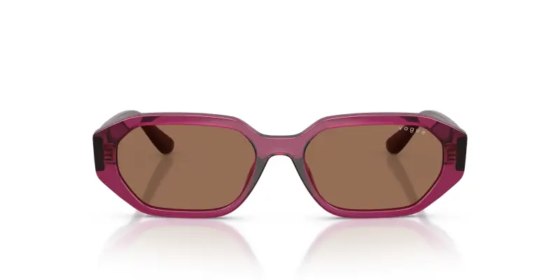 Bambino VOGUE EYEWEAR VJ2034 327173 Occhiali da sole Nylon Rosso Marrone Geometrica Normale miniatura 3
